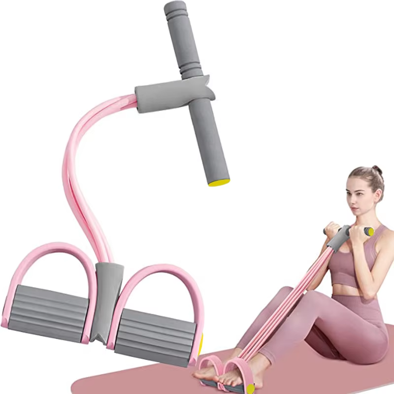 Pilates Yoga Board - Bandes de résistance à 4 tubes,