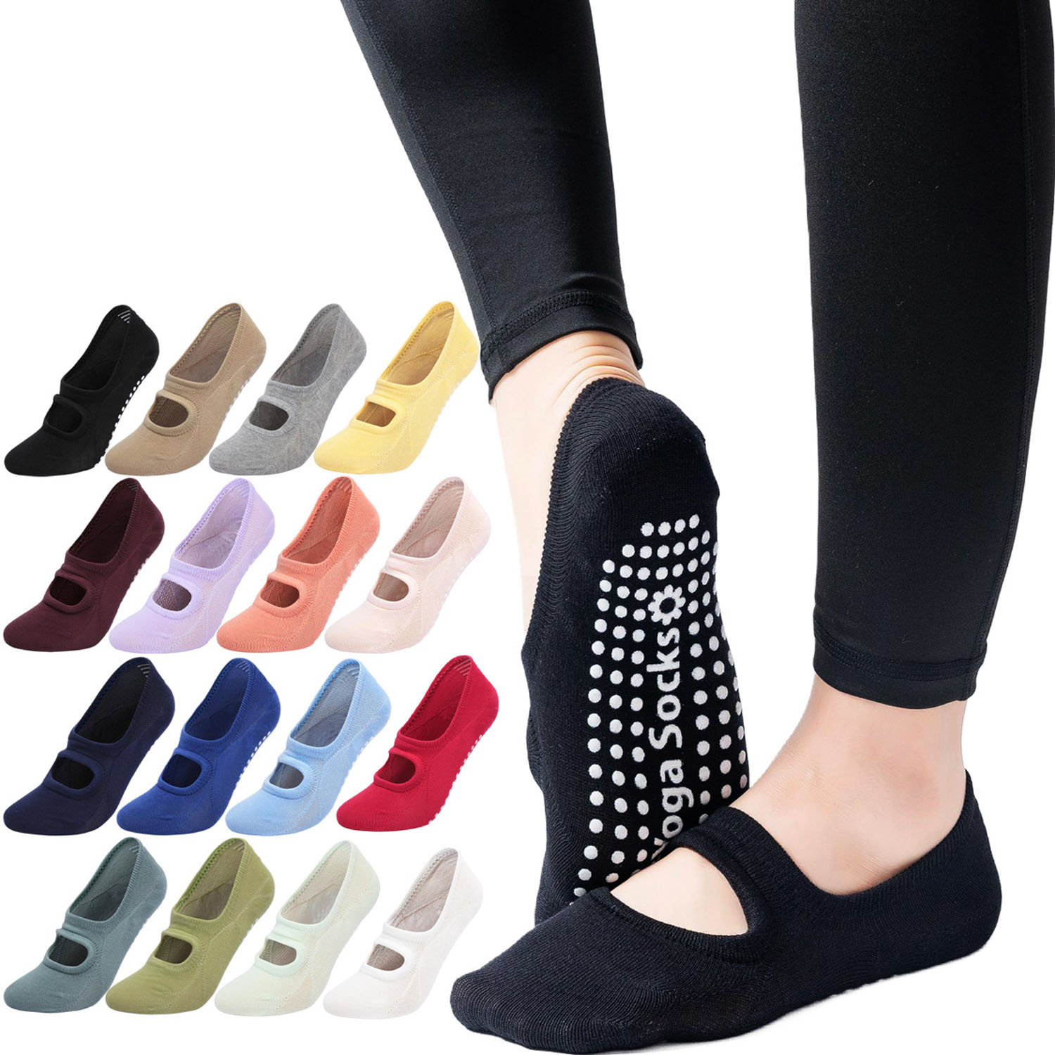 Pilates Yoga And Gym - Chaussettes de yoga pour femmes de