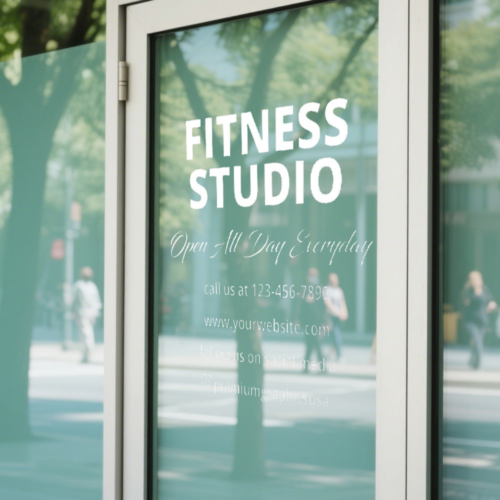Autocollant de fenêtre de Stud - Pilates Yoga Or Gym avis et prix