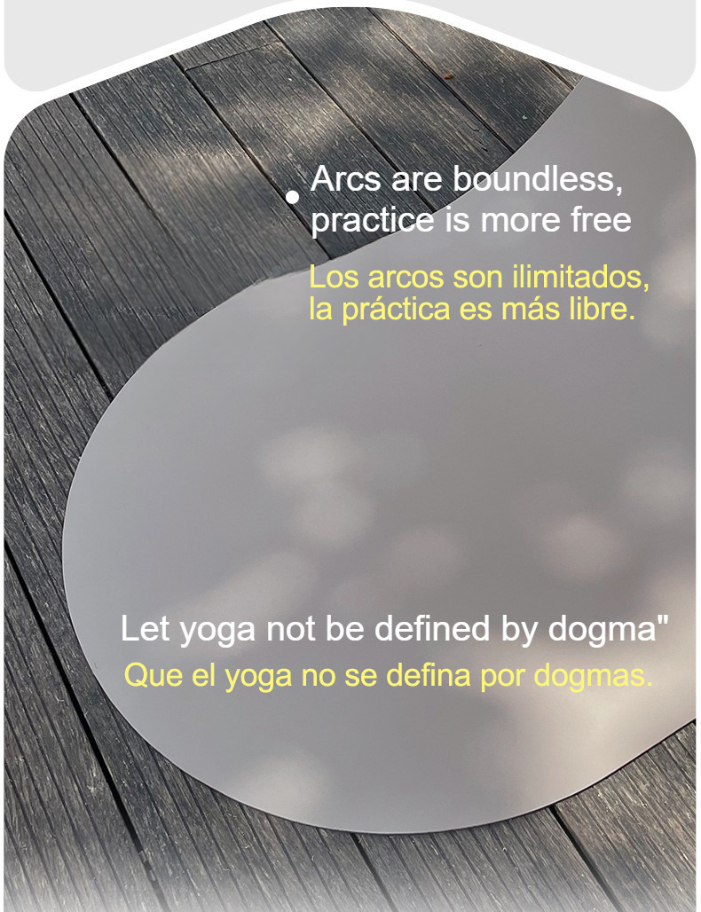 Tapis de yoga ovale en caoutch - Pilates Yoga Or Gym avis et prix